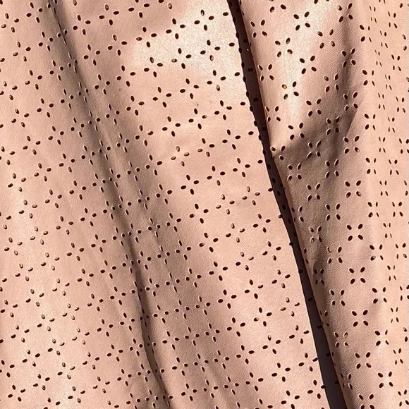 ⚜️Sunday in Brooklyn Perforated Faux Leather Skater Skirt⚜️ NWOT - Picture 5 of 8